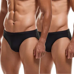 AIMPACT Mens Vintage Swim Briefs Sexy Bikini Swimwear Quick Dry Retro Swimsuit with Drawstring
