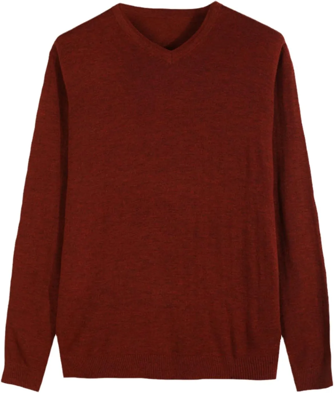 Autumn Men's Thin Knit Sweater Business Casual V-Neck Pullovers Classic Style Comfortable Slim Basic Sweater