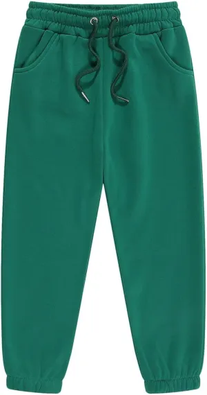 Baby Boy Pants Toddler Cotton Pull on Jogger Kids Drawstring Solid Elastic Sweatpants Boy Sweatpants Infant Pants