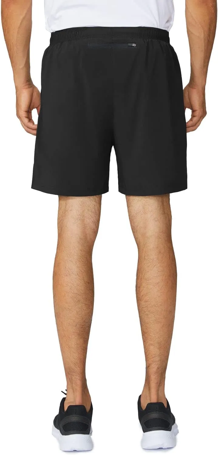 baleaf Men's 5" Running Athletic Shorts for Workout Gym Tennis Sports Lightweight Quick Dry with Zipper Pocket