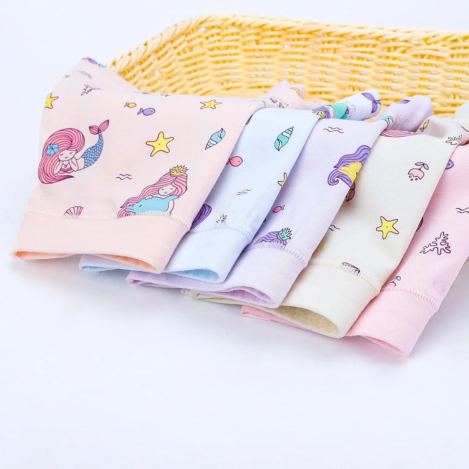 BOOPH Girls Underwear Baby Toddler Panties 5 Pack Briefs Boyshort for 2-8Y
