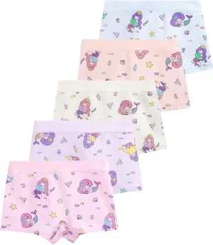 BOOPH Girls Underwear Baby Toddler Panties 5 Pack Briefs Boyshort for 2-8Y