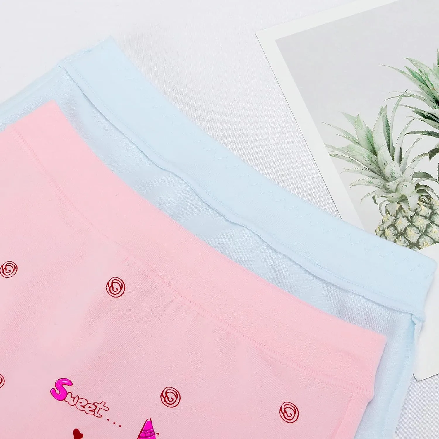 BOOPH Girls Underwear Baby Toddler Panties 5 Pack Briefs Boyshort for 2-8Y