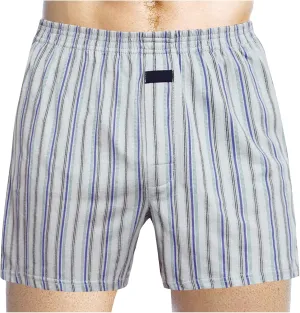 Boxer Briefs for Men 100% Cotton Plaid Soft Underwear Breathable Pajamas Shorts Elastic Waist Comfortable Loose Briefs
