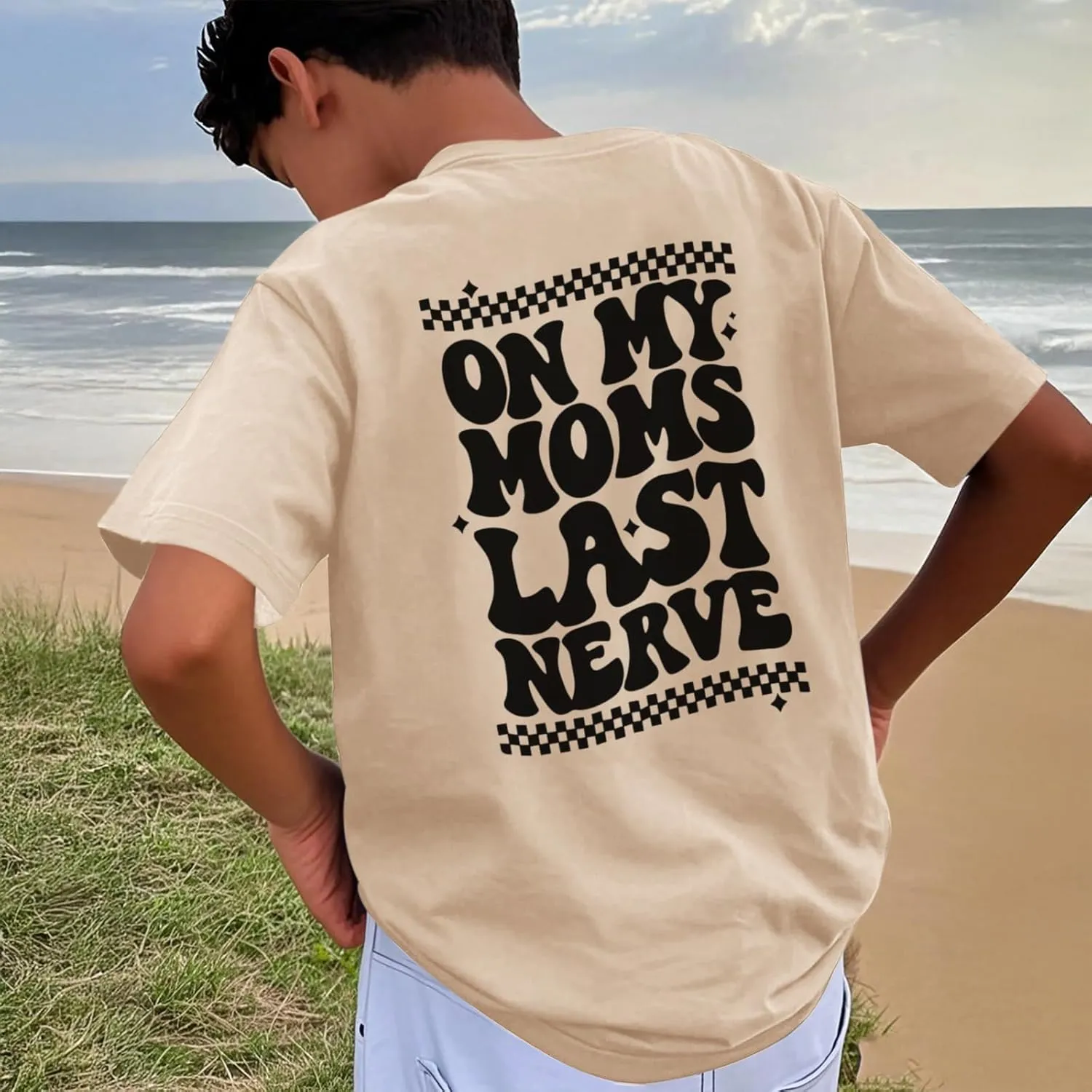Boys Funny Saying Shirts Graphic Tees Cute Short Sleeve Preppy Clothes Tweens Skeleton Hands Tshirts for Kids Boys
