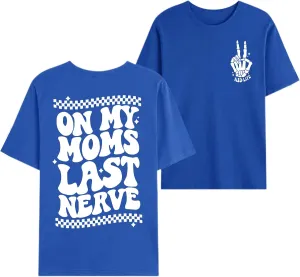 Boys Funny Saying Shirts Graphic Tees Cute Short Sleeve Preppy Clothes Tweens Skeleton Hands Tshirts for Kids Boys