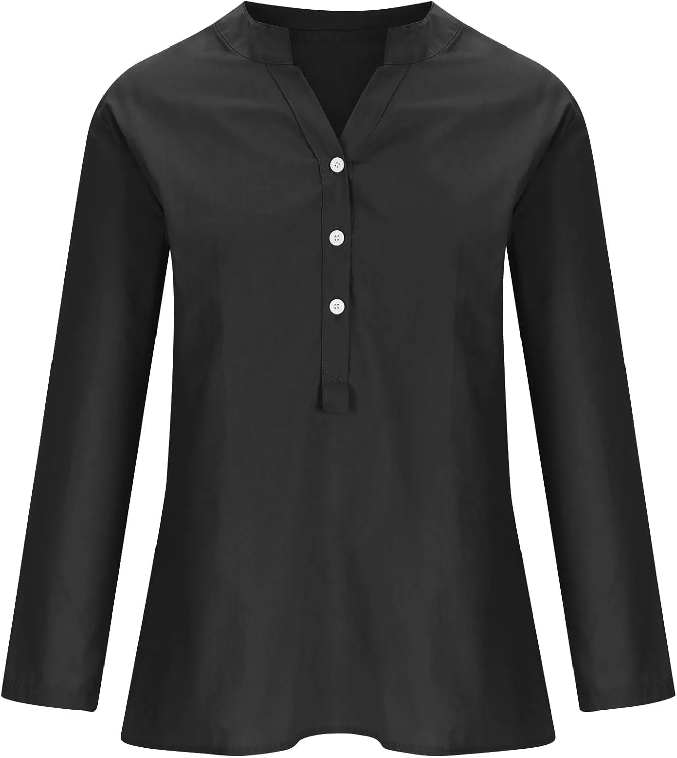 Ceboyel Women Cotton Linen Shirts Button Down Summer Blouse Roll-Up Sleeve Tops Tunic Trendy Boho Ladies Clothes 2023