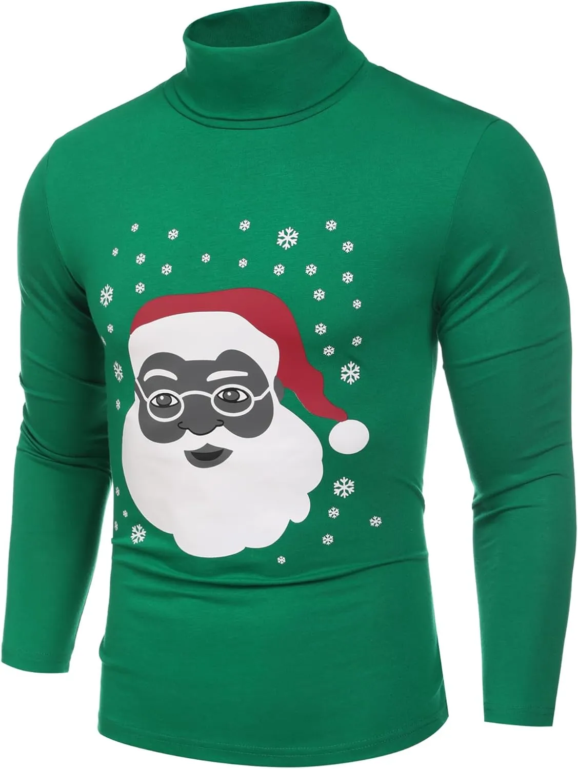 COOFANDY Men's Casual Slim Fit Turtleneck T Shirts Lightweight Basic Cotton Pullovers