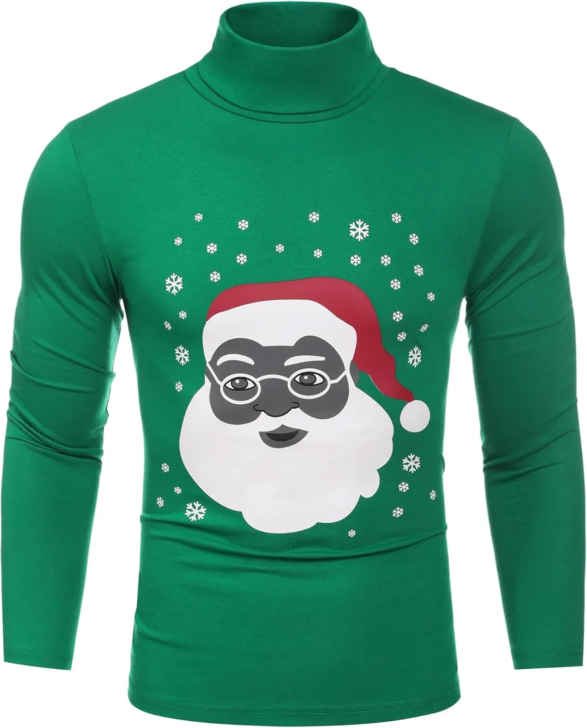 COOFANDY Men's Casual Slim Fit Turtleneck T Shirts Lightweight Basic Cotton Pullovers