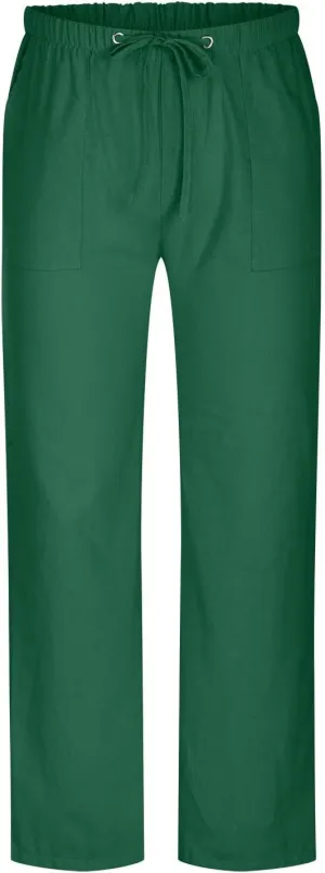 Cotton Linen Men's Linen Drawstring Pants Elastic Waist Relax Casual Daily Beach Travel Comfy Lounge Activewear