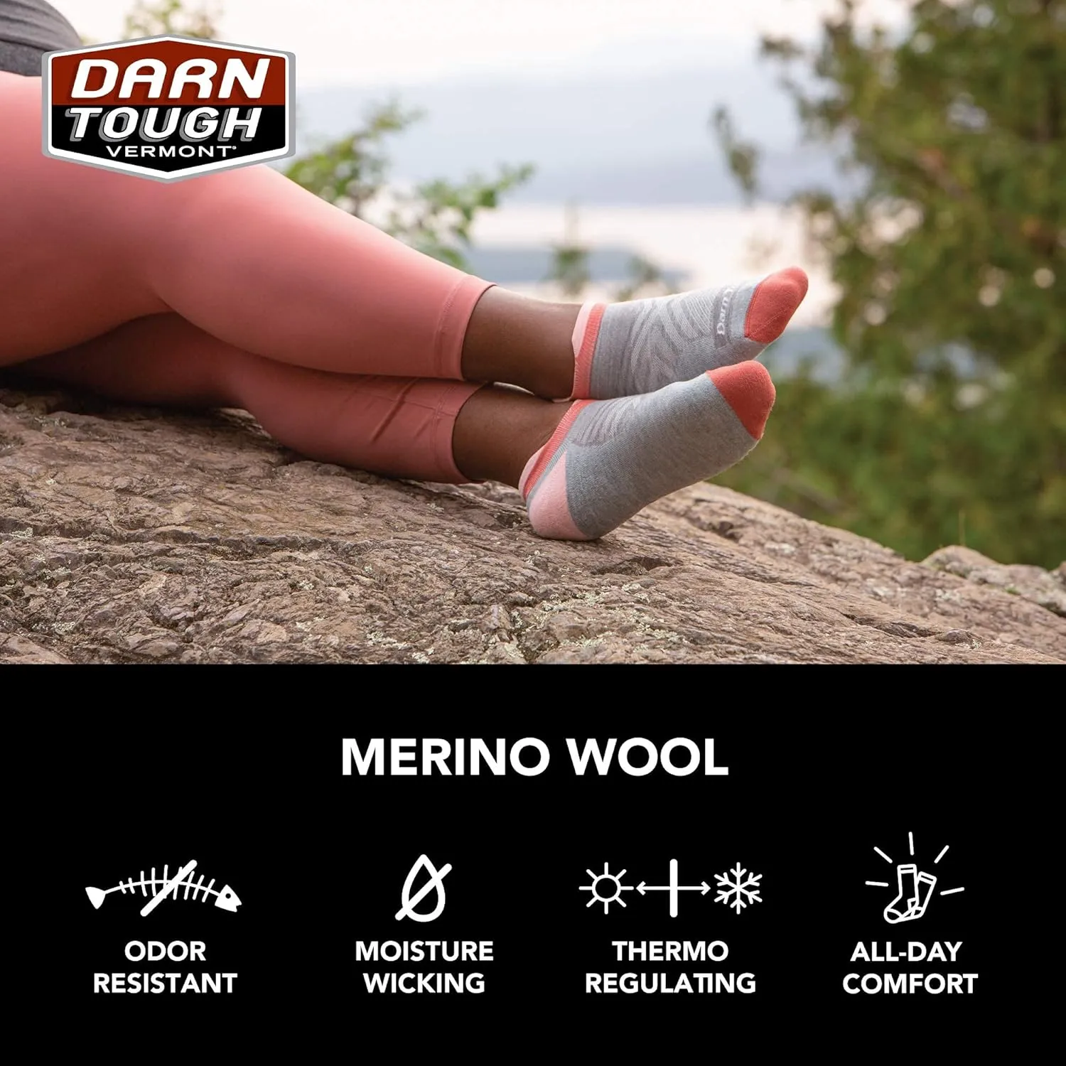 Darn Tough Women's Run No Show Tab Ultra-Lightweight Sock (Style 1043)