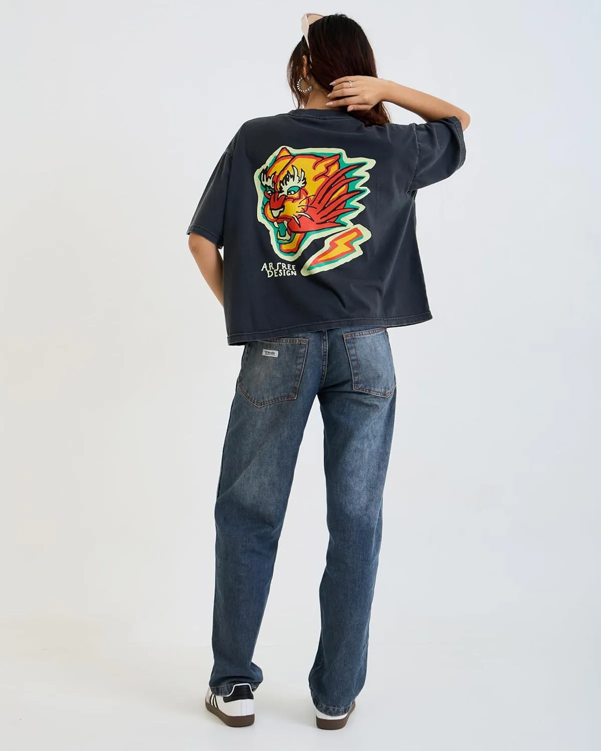 Design™ Ringer Retro Vintage Look Cotton T Shirt for Men and Women - Unique Design Urban Streetwear Fashion Tee Unisex