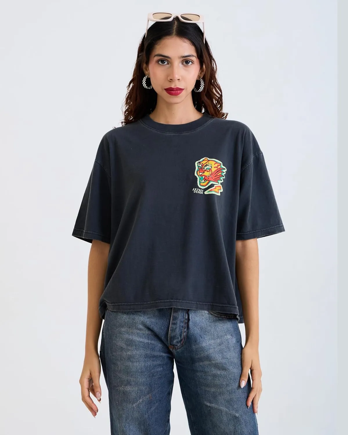Design™ Ringer Retro Vintage Look Cotton T Shirt for Men and Women - Unique Design Urban Streetwear Fashion Tee Unisex