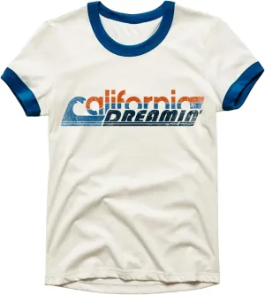 Design Ringer Retro Vintage Look Cotton T Shirt for Men and Women - Unique Design Urban Streetwear Fashion Tee Unisex