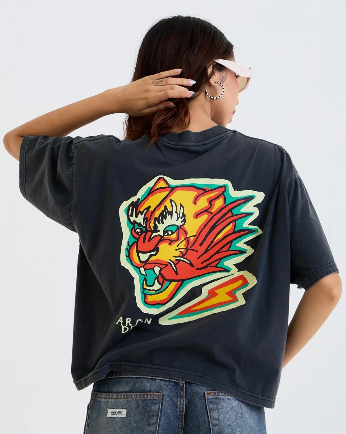 Design™ Ringer Retro Vintage Look Cotton T Shirt for Men and Women - Unique Design Urban Streetwear Fashion Tee Unisex