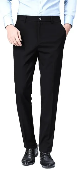 ESSYSHE Men’s Slim Fit Dress Pants Flat Front Tapered Dress Pants Stretch Suit Pants for Men