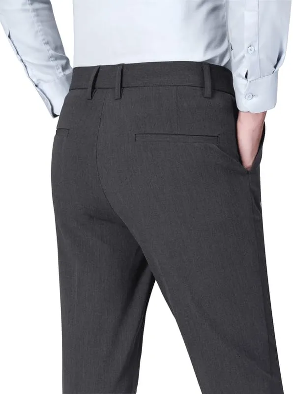 ESSYSHE Men’s Slim Fit Dress Pants Flat Front Tapered Dress Pants Stretch Suit Pants for Men