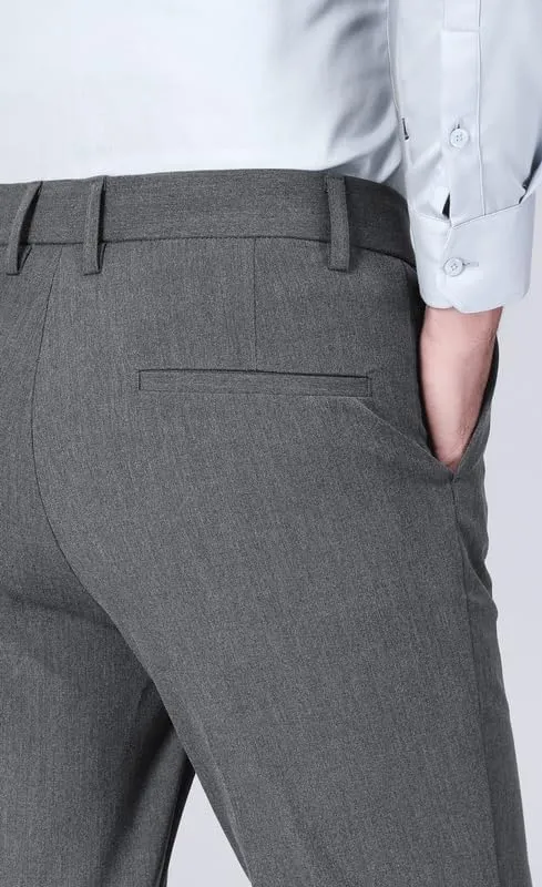 ESSYSHE Men’s Slim Fit Dress Pants Flat Front Tapered Dress Pants Stretch Suit Pants for Men