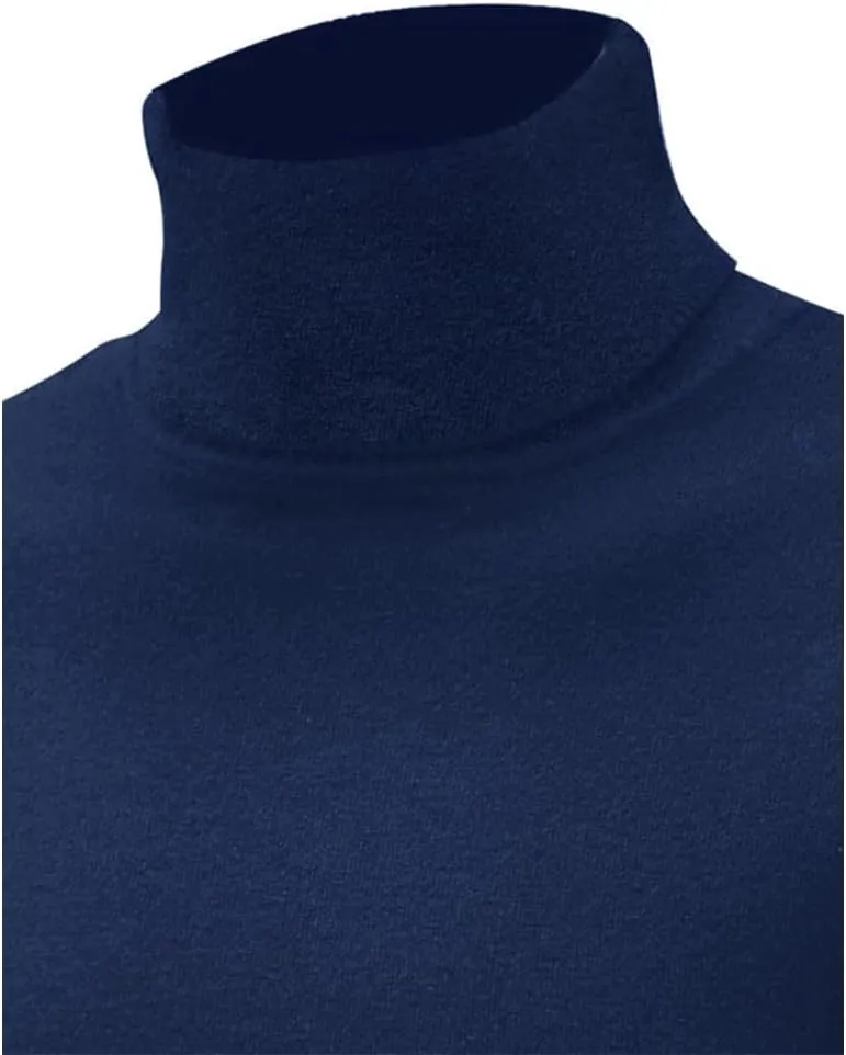 GAGELE Mens Casual Slim Fit Basic Shirt Knitted Lightweight Pullover Turtleneck Sweater