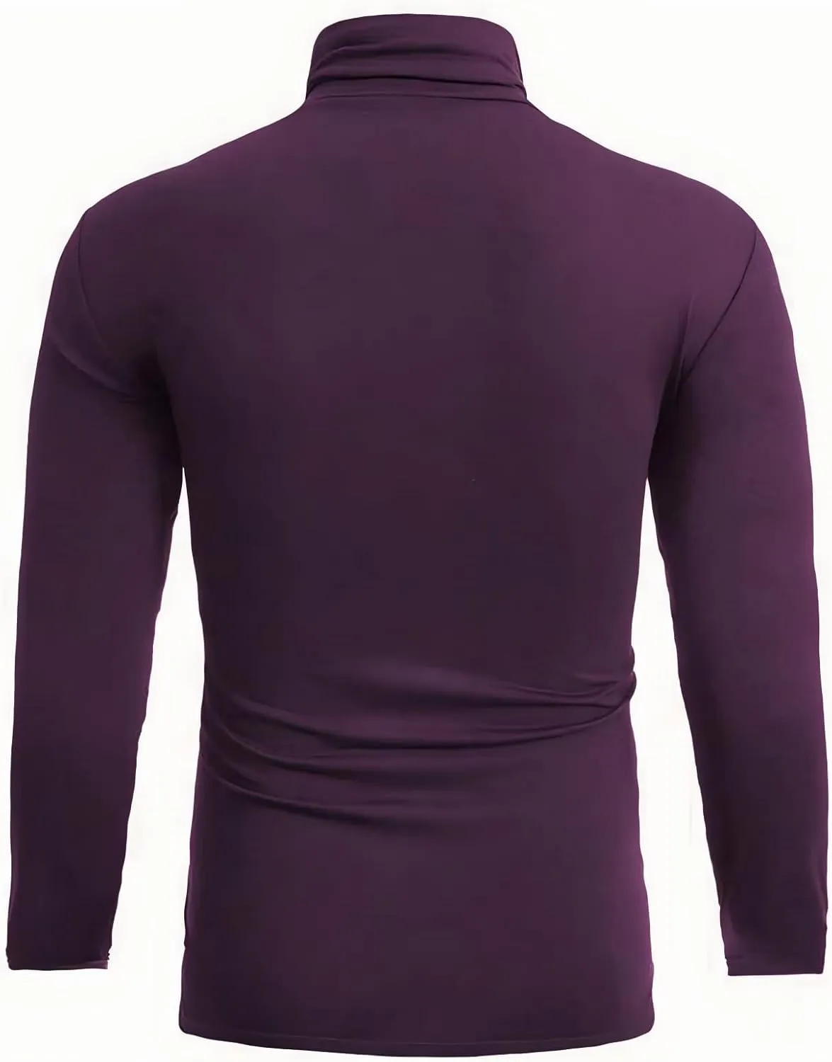 GAGELE Mens Casual Slim Fit Basic Shirt Knitted Lightweight Pullover Turtleneck Sweater