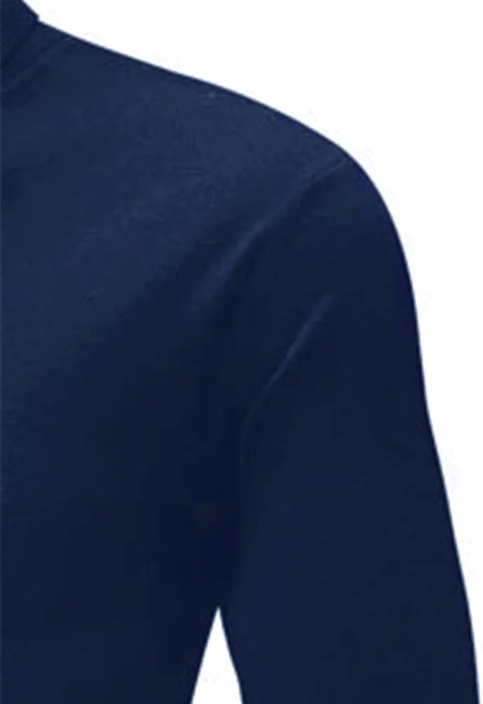 GAGELE Mens Casual Slim Fit Basic Shirt Knitted Lightweight Pullover Turtleneck Sweater
