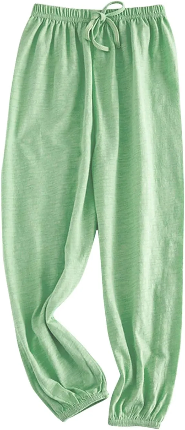 Girls Boys Casual Joggers Pants Toddler Soft Solid Elastic Waisted Baggy Long Pants Sports Dance Home Bottoms for Kids