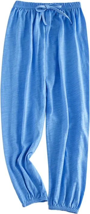 Girls Boys Casual Joggers Pants Toddler Soft Solid Elastic Waisted Baggy Long Pants Sports Dance Home Bottoms for Kids