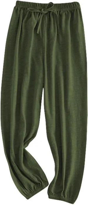 Girls Boys Casual Joggers Pants Toddler Soft Solid Elastic Waisted Baggy Long Pants Sports Dance Home Bottoms for Kids