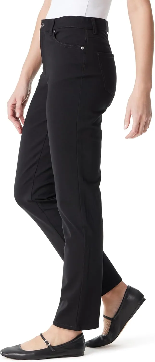 Gloria Vanderbilt Women's Amanda Ponte High Rise Knit Pant Standard