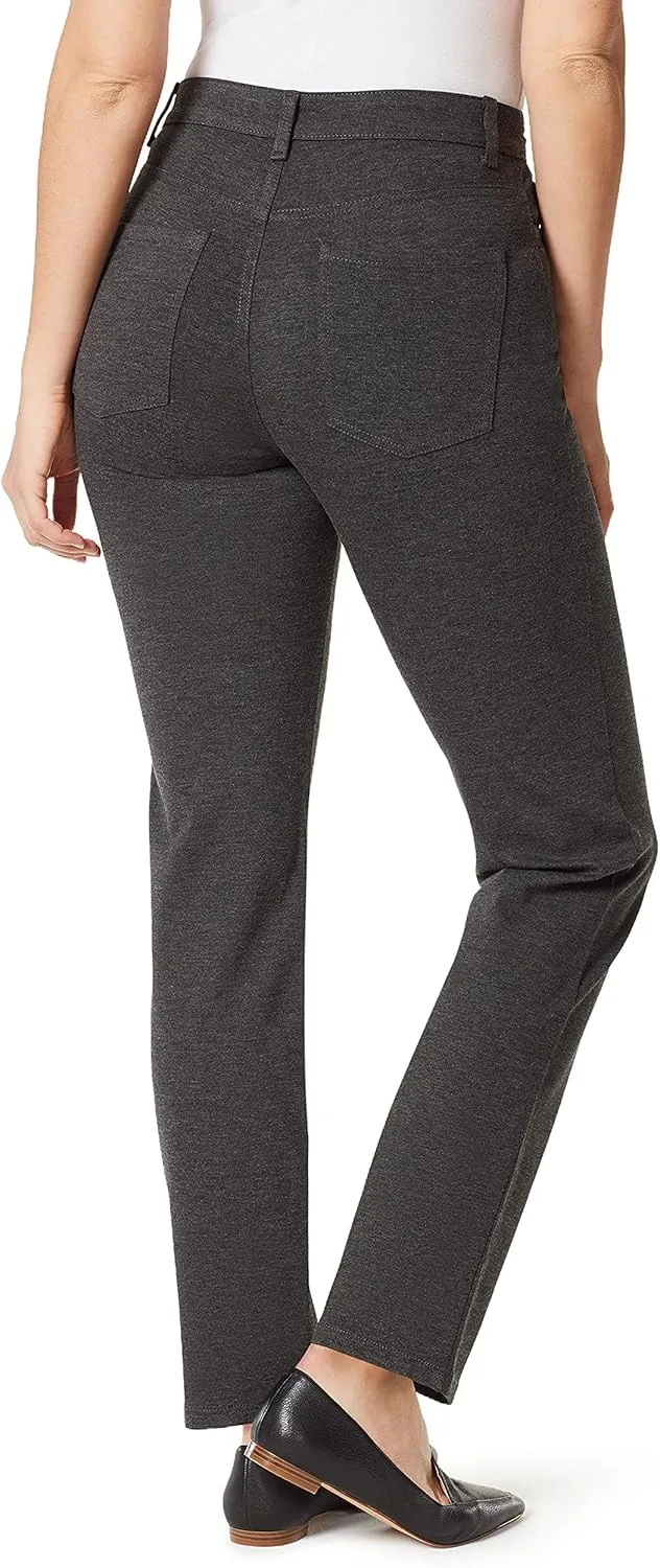 Gloria Vanderbilt Women's Amanda Ponte High Rise Knit Pant