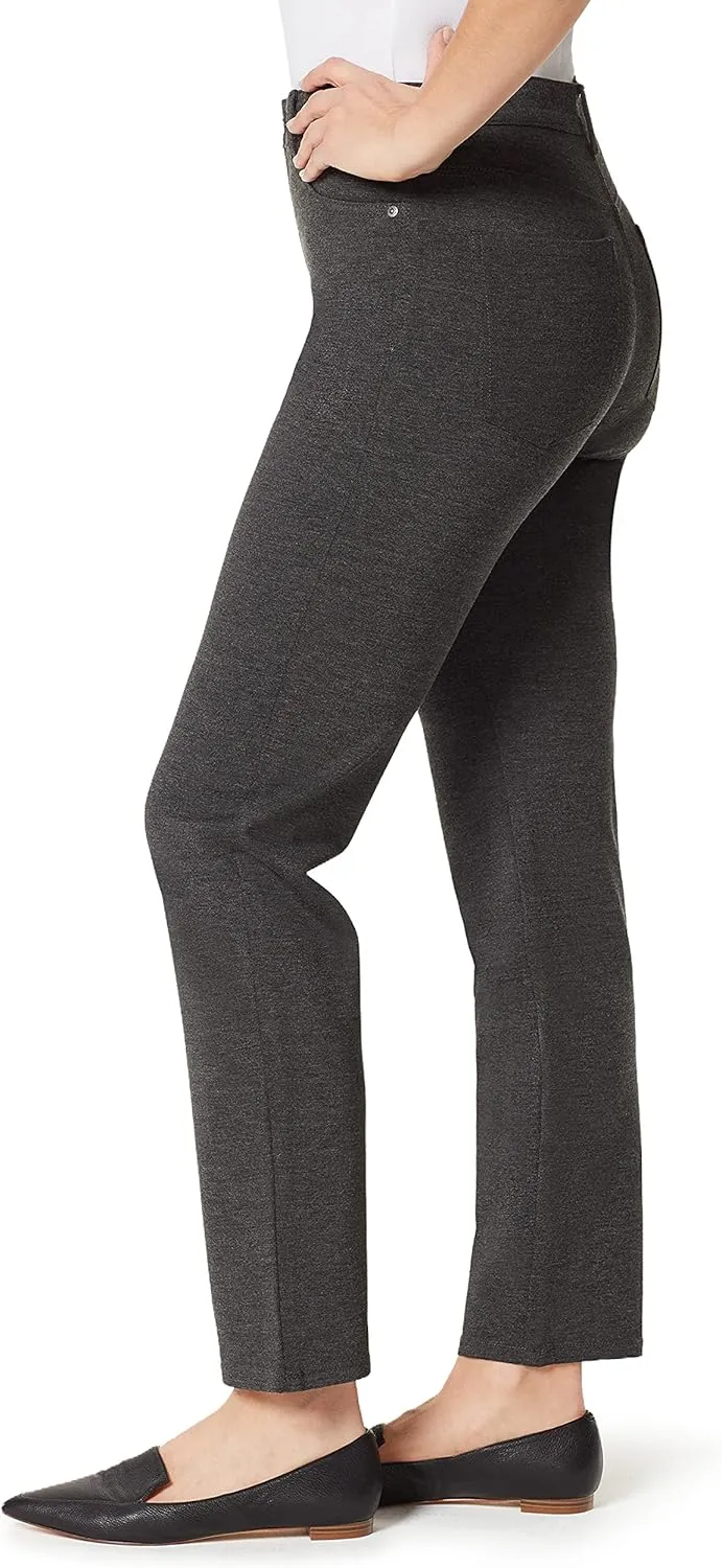 Gloria Vanderbilt Women's Amanda Ponte High Rise Knit Pant