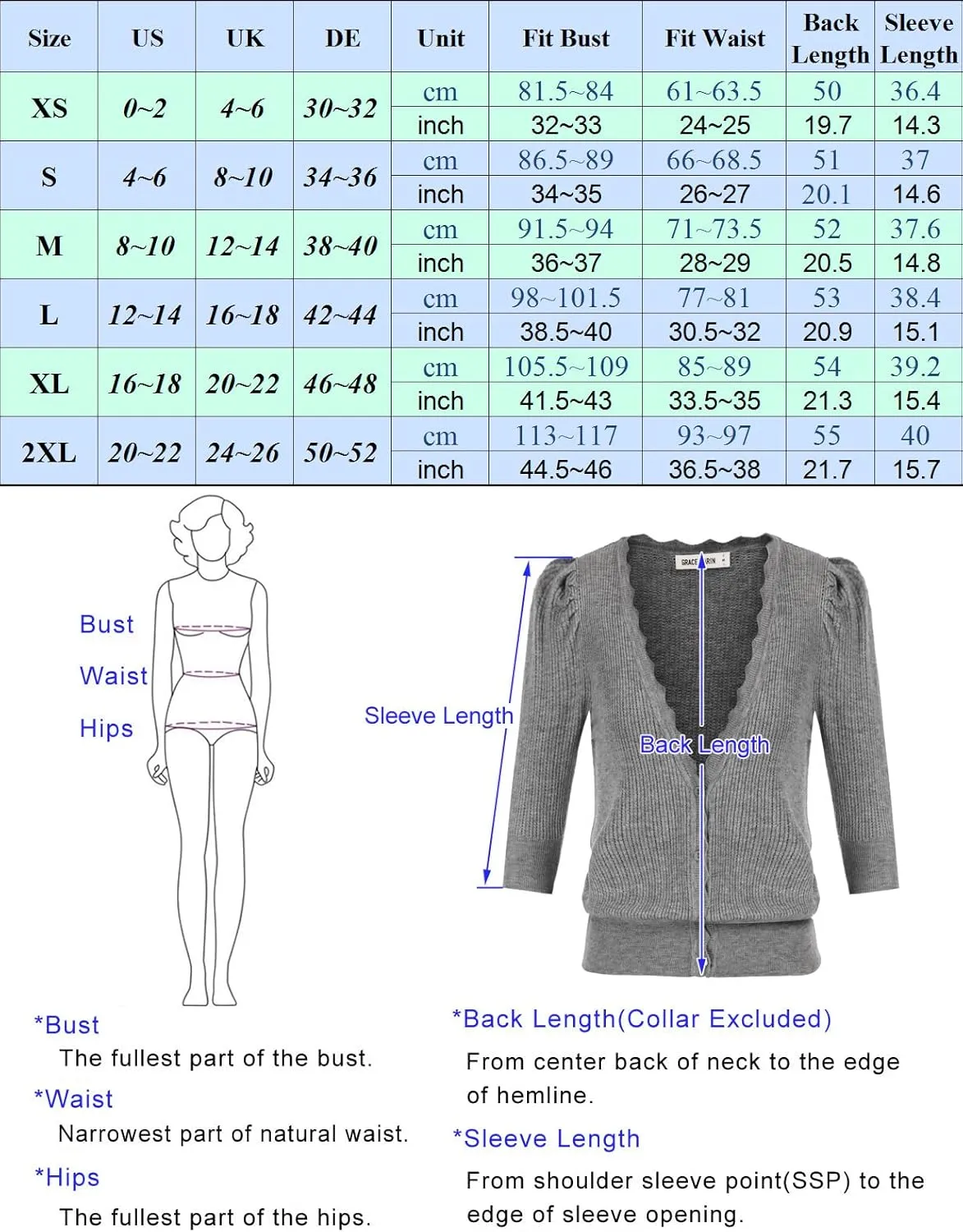GRACE KARIN Women’s Sweater Cropped Cardigan Knit Shrugs for Dresses Tops Button Down Lightweight Soft