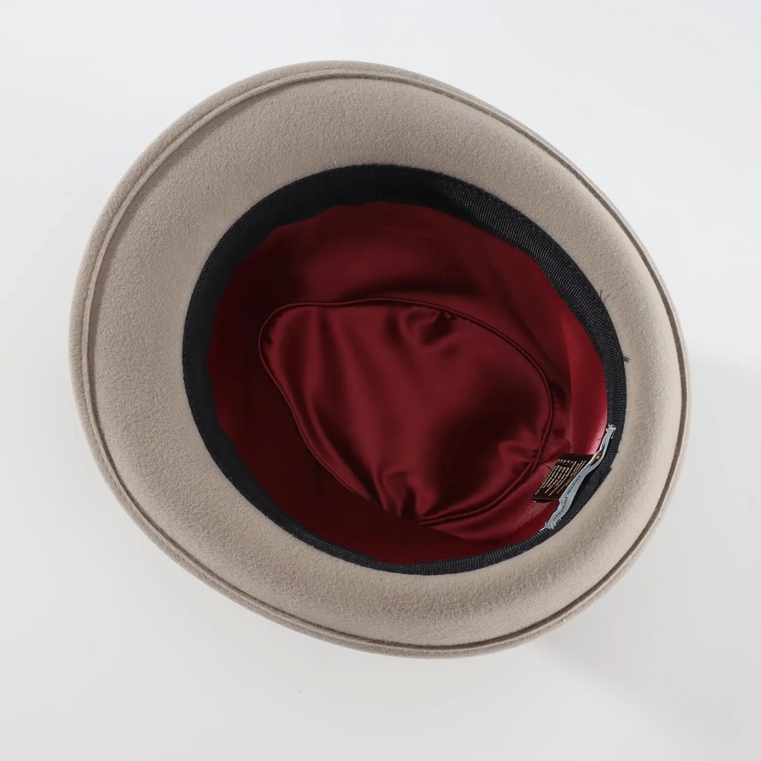Home Prefer Men's Wool Felt Winter Hat Short Brim Fedora Hat