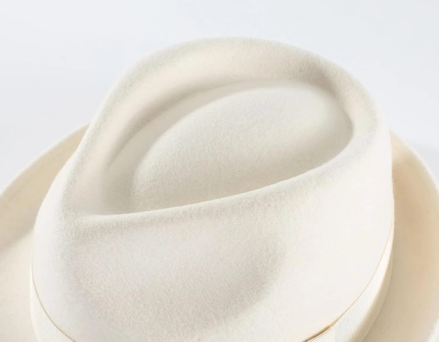 Home Prefer Men's Wool Felt Winter Hat Short Brim Fedora Hat