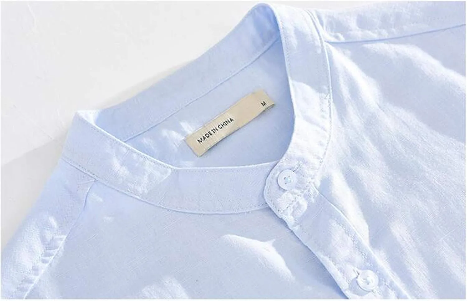 Hotmiss Mens Linen Shirt Short Sleeve T Shirt Pullover Tees Summer Beach Tops