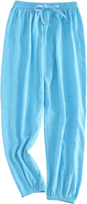 Kids Boys Girls Baggy Pants Toddler Soft Solid Elastic Waisted Long Pants Casual Sports Dance Joggers Home Bottoms