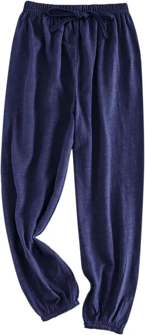 Kids Boys Girls Baggy Pants Toddler Soft Solid Elastic Waisted Long Pants Casual Sports Dance Joggers Home Bottoms