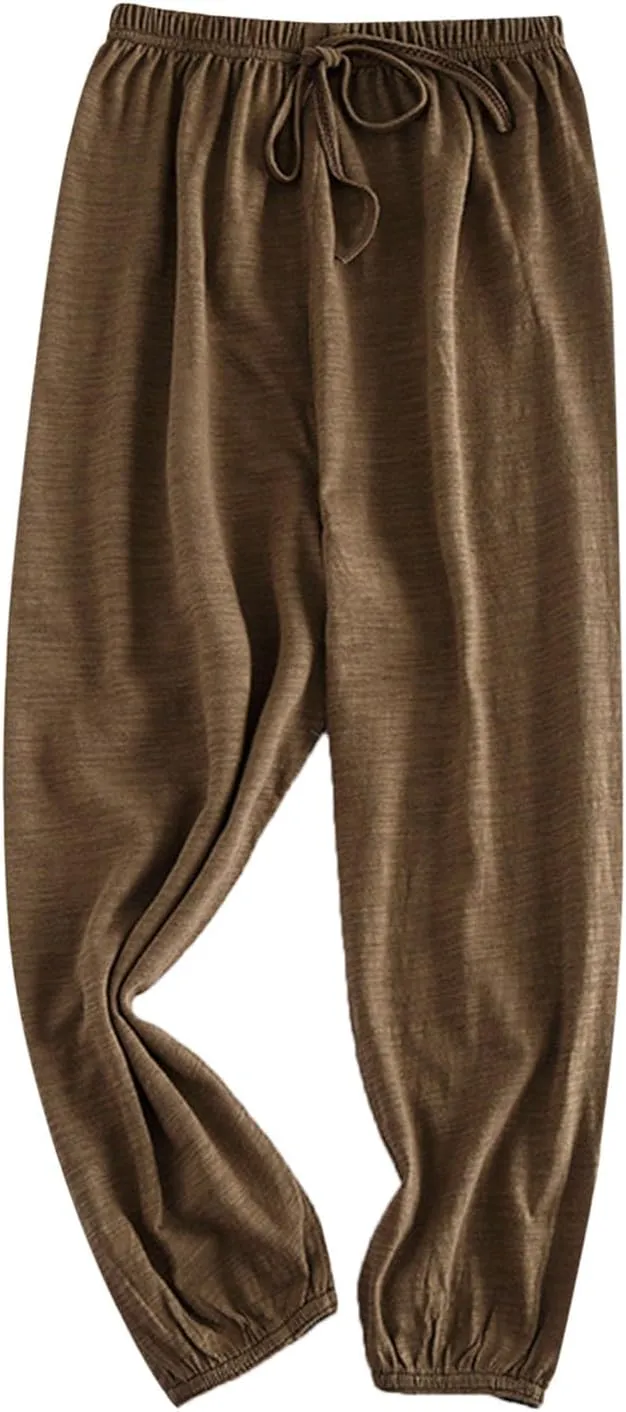 Kids Girls Boys Baggy Pants Toddler Soft Solid Elastic Waisted Long Pants Casual Joggers Sports Dance Pants Home Bottoms