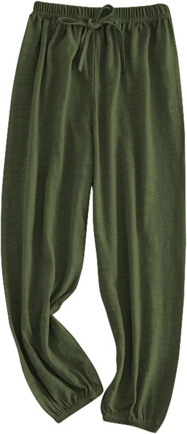 Kids Girls Boys Baggy Pants Toddler Soft Solid Elastic Waisted Long Pants Casual Joggers Sports Dance Pants Home Bottoms