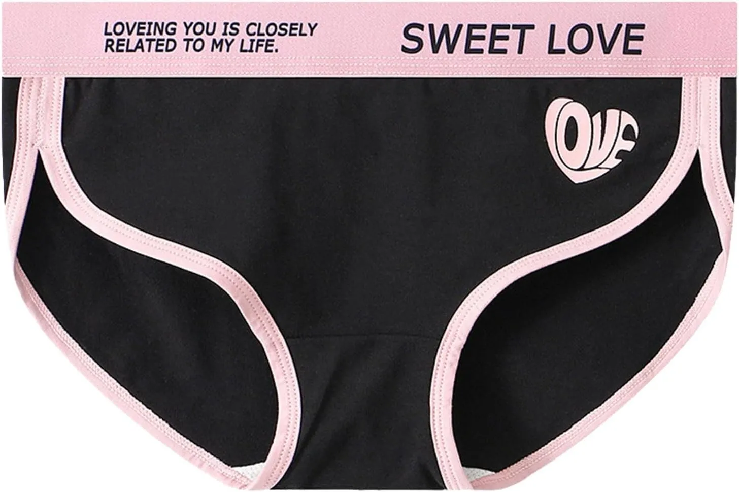Ladies' Mid Waist Comfortable Underwear Cotton Soft Breathable Trendy Panty Stretch Sport Sexy No Show Ladies Briefs
