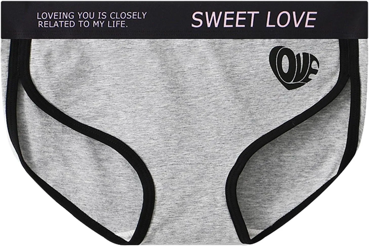 Ladies' Mid Waist Comfortable Underwear Cotton Soft Breathable Trendy Panty Stretch Sport Sexy No Show Ladies Briefs