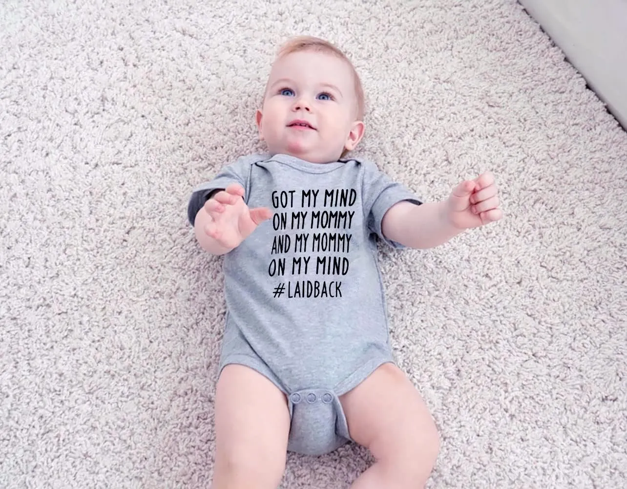 Loveternal Neutral Baby Girls Boys Cotton Romper Cute Saying Newborn Clothes 0-12 Months…