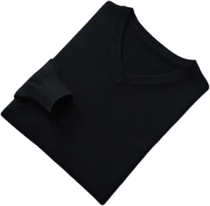 Man Pullovers Winter Fashion Vneck Sweater Knitted Wool Jumpers.