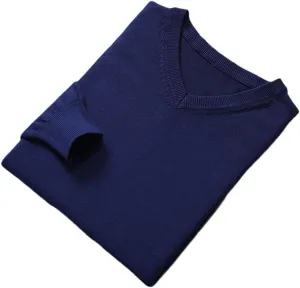 Man Pullovers Winter Fashion Vneck Sweater Knitted Wool Jumpers.