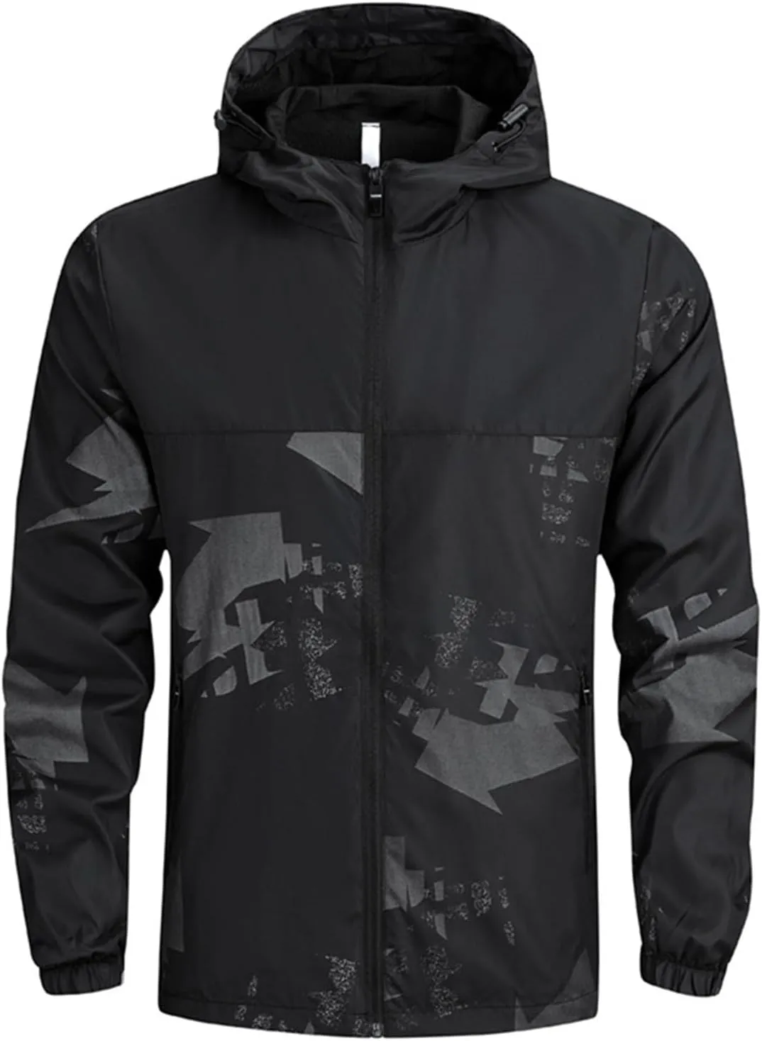 Mens 2023 Fall Rain Coat Lightweight Windbreaker Waterproof Rain Jacket Hood Outdoor Running Hiking Hooded Overcoats