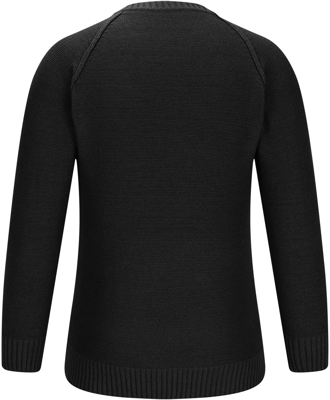 Men's Basic Lightweight Knitted Sweaters Cotton Soft Crewneck Fall Winter Sweatshirts Long Sleeve Slim Fit Pullovers