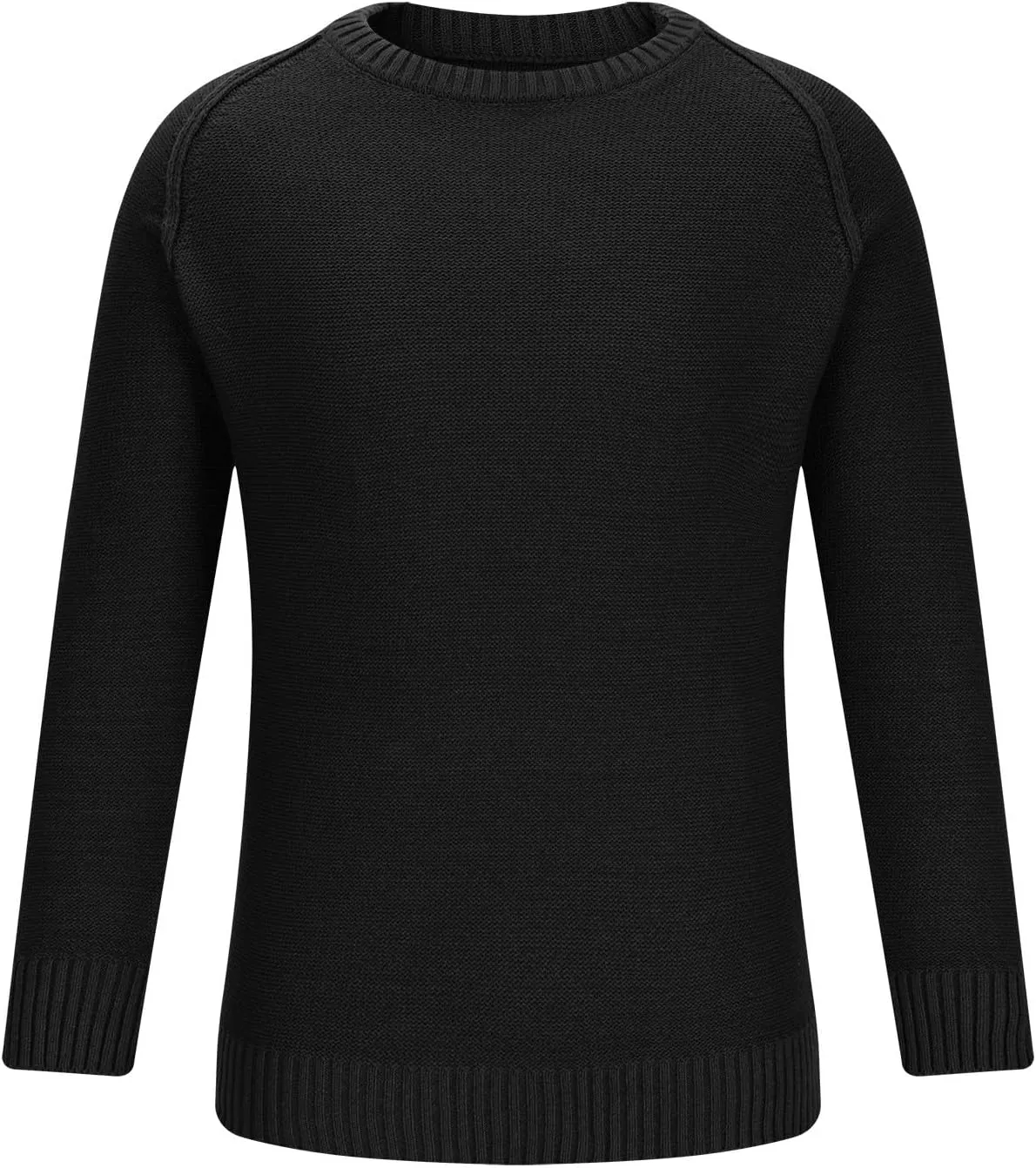 Men's Basic Lightweight Knitted Sweaters Cotton Soft Crewneck Fall Winter Sweatshirts Long Sleeve Slim Fit Pullovers