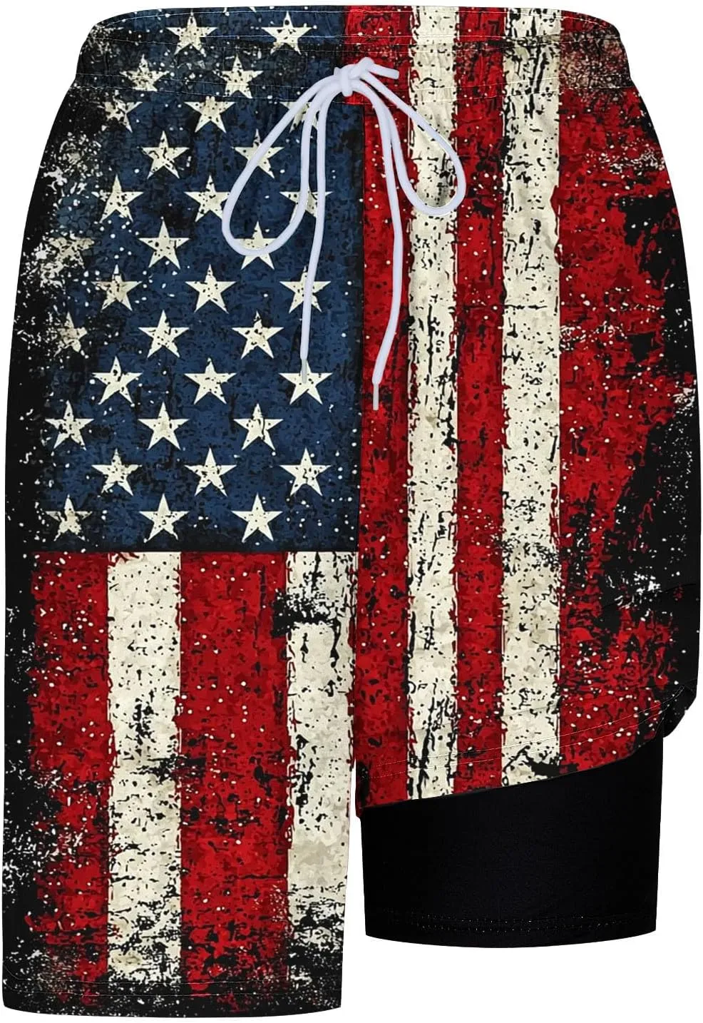Mens Boxer Briefs Moisture Wicking Swim Trunks Men with Liner Quick Dry Swimwear Surf Board Beach Outfits Summer 2025