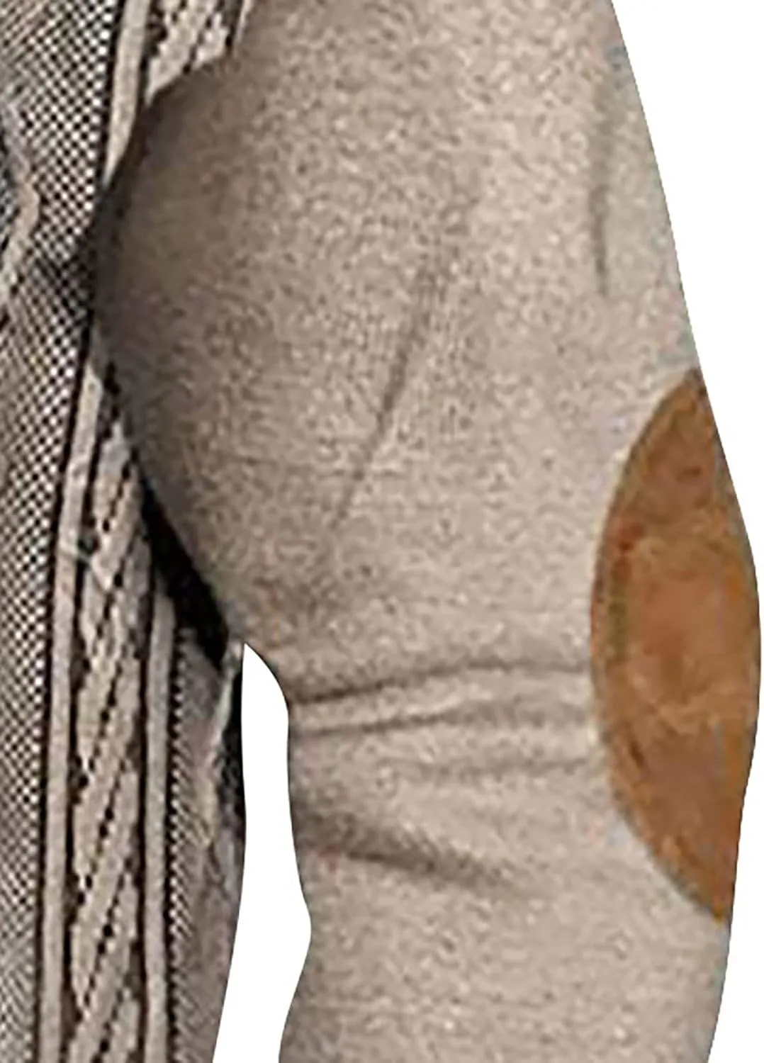 Mens Casual Twist Pattern Pullover Sweatshirts Long Sleeve Cable Knit Sweater Stand Collar Button Up Thermal Pullover