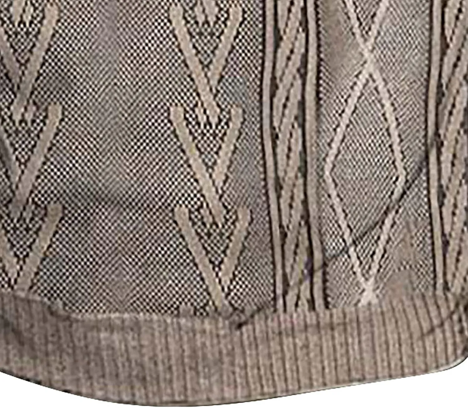Mens Casual Twist Pattern Pullover Sweatshirts Long Sleeve Cable Knit Sweater Stand Collar Button Up Thermal Pullover